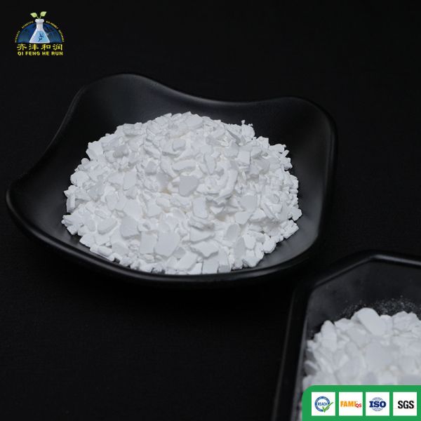Dihydrate Calcium Chloride Economical Snow Melting Agent White Flakes Odorless And Bitter