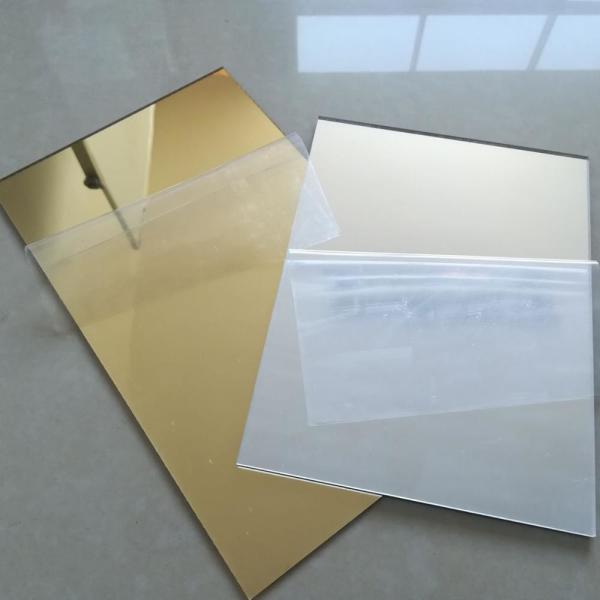 6mm Gold Silver Mirror Cast Acrylic Plastic Sheet Home Furniture Decor Unbreakable