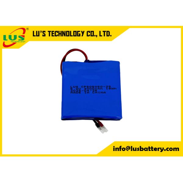 6Volt lithium primary battery 3000mah limno2 battery CP505050 2S battery pack customized