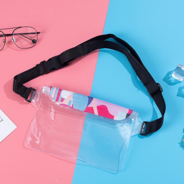 3 LAYER SEALED LARGE MOBILE PHONE WATERPROOF BAG OBLIQUE STRADDLE SWIMMING WATERPROOF FANNY PACK PVC RAFTING OUTDOOR SEA