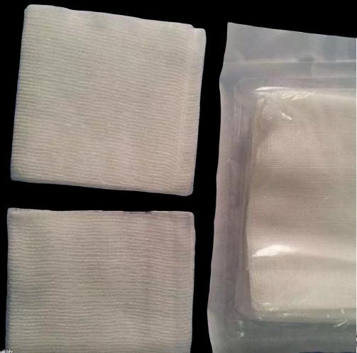 Do cotonete não estéril médico da gaze do uso da clínica amostra grátis 100% respirável do algodão