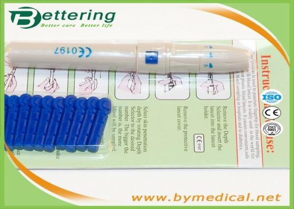SteriLance Blood glucose supplies security sterile blood sampling pen adjustable blood lancing device