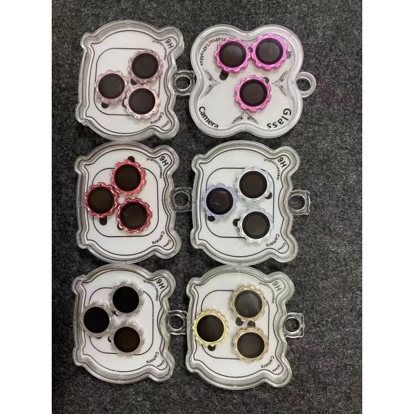 Película de vidrio de protección para cámaras de metal