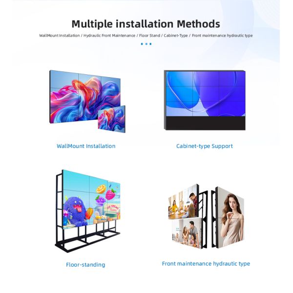 55 Inch LCD Video Wall Panel 1.8mm Ultra Narrow Bezel Full HD 1920x1080
