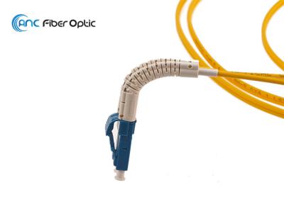 revestimento de PVC Flexível de conjuntos de cabo de fibra ótica LSZH da bota de 3.0mm LC personalizado