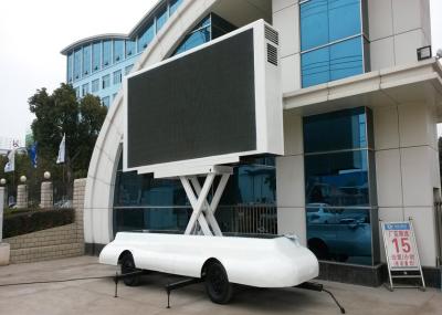 Reboque da mostra de estrada do caminhão do quadro de avisos do diodo emissor de luz de P5 P6 mini com levantamento da tela do diodo emissor de luz