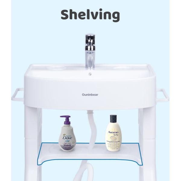 Simulated Baby Bathroom Hand Washing Basin Child Size Sink With Plastic Stand