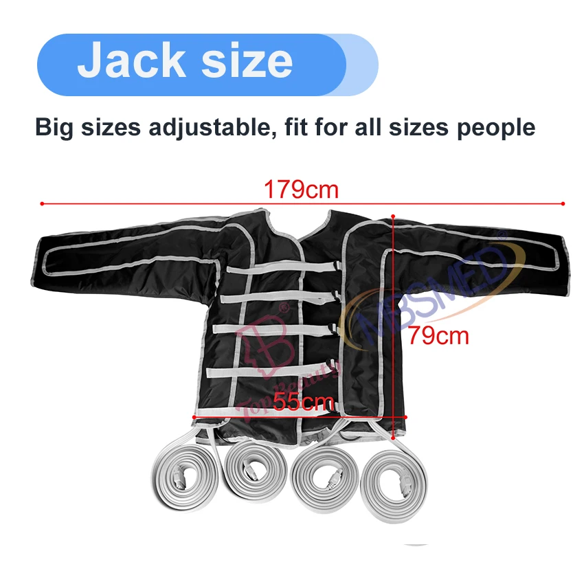 2 In1 Машина для лечения воздушным давлением Лимфатический дренаж Костюм для лечения воздушным давлением Инфракрасная терапия Потеря веса