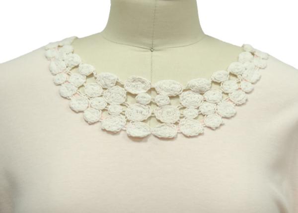 Pretty Casual Ladies Wear Printed Lace Neck T Shirt Casual Evening Outfits