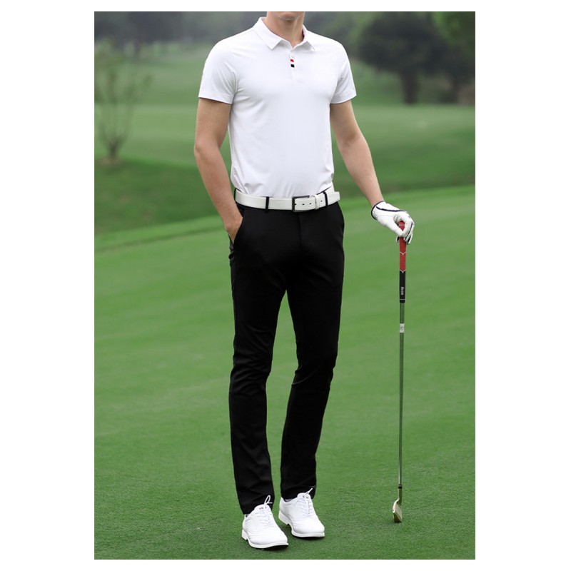 Men's Summer Golf Short Sleeve T-Shirt, Breathable Quick Dry Functional Fabric Golf Apparel