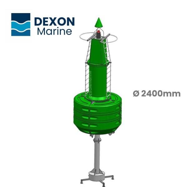 240mm Red And Green Lateral Marker Buoy Polyethylene Canadian Navigation Buoys