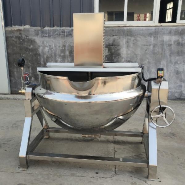 Industrial Stainless Steel Cooking Kettle 1000kg/h 380V Electromagnetic Heating