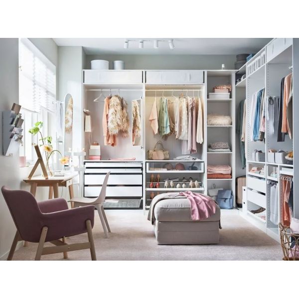 YALIG Customized Walk in Closet Cabinet Design for Home Villa Hotel Apartment Laundry