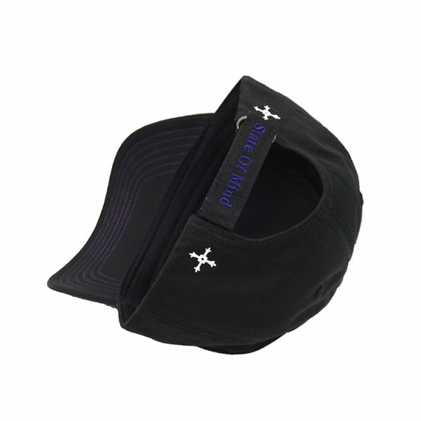 Структурированный текст регулируемой бейсбольной кепки 5 панелей вышитый с пряжкой металла