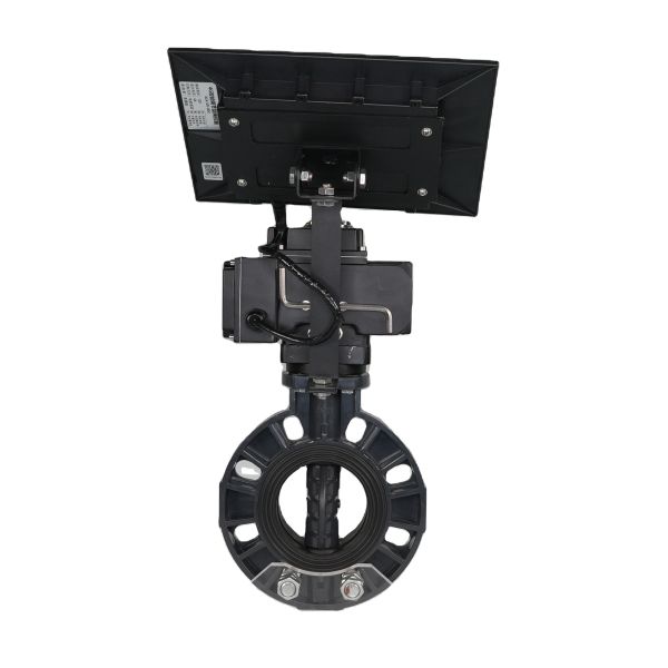 4G Smart Solar Powered Butterfly Valve, Wireless App Control Large Diameter Irrigation Valve for Agriculture