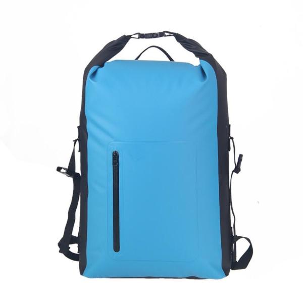 20L 500D PVC Tarpaulin Bag , Waterproof Cycling Bag For Sport Travel