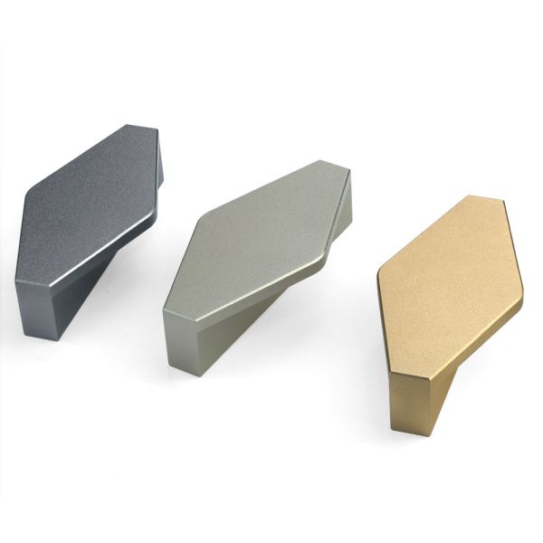 Custom Rhombus Gold Kitchen Cupboard Handles For Home Hardware