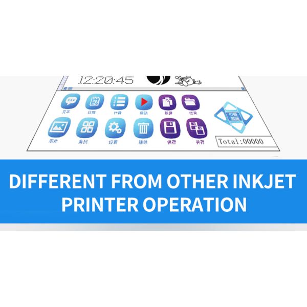 Tube Printer for Food Beverage Shops Portable TIJ Expire Date Hand Jet Printer Barcode QR