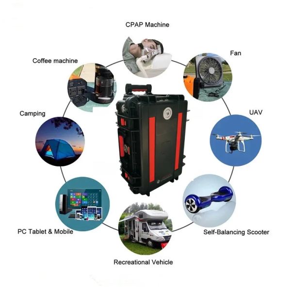 3000Wh Trolley Portable Solar Generator UPS Power Outdoor Solar Generator