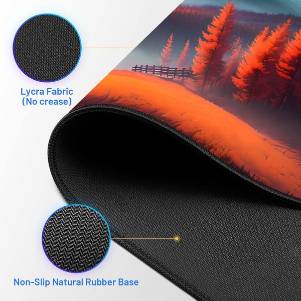 Custom Gaming Mouse Mat HEATED Material Mouse Pad For Keyboard And Mouse Nonslip Design