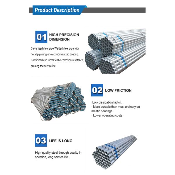 Tubo de acero negro no engrasado Q195 / Q215 SCH 40 Tubo de acero al carbono API 5l