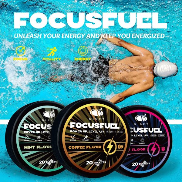 Organic Fruity Focus Fuel Energy Booster Pouches Multi Flavor Nootropic Chewing Gum Enhance Focus