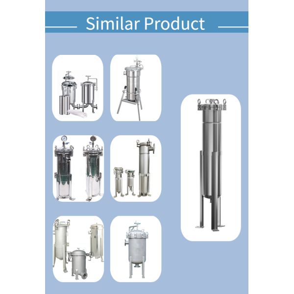 304 / 316 Промышленное падение низкого давления корпуса рукавного фильтра СС