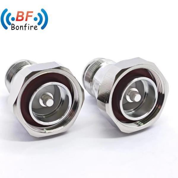 Telecommunication RF Connector 4.3-10 Male to N Male Straight Type LJQ -XXXXX
