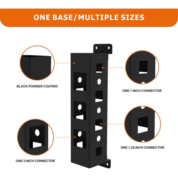 Тяжелая нагрузка на стену прицепный приемник, 1/1.25 