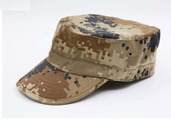 Outdoor Army Camo Cap 1 Panels Convenient Rear Open Design For Military Training
