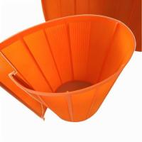 Écran de polyuréthane orange pour matières premières en verre