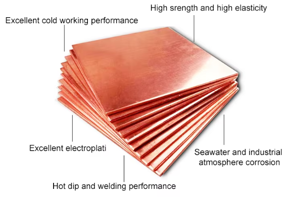 Bright Yellow Brass Decorative Copper Sheets Brushed Polished Industrial