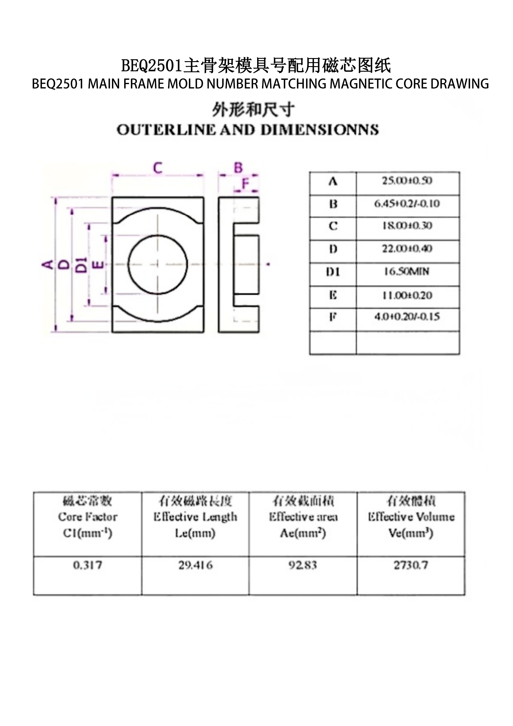 BEQ2501 EQ25 Vertical 4+3 PIN High Power Distribution Transformer