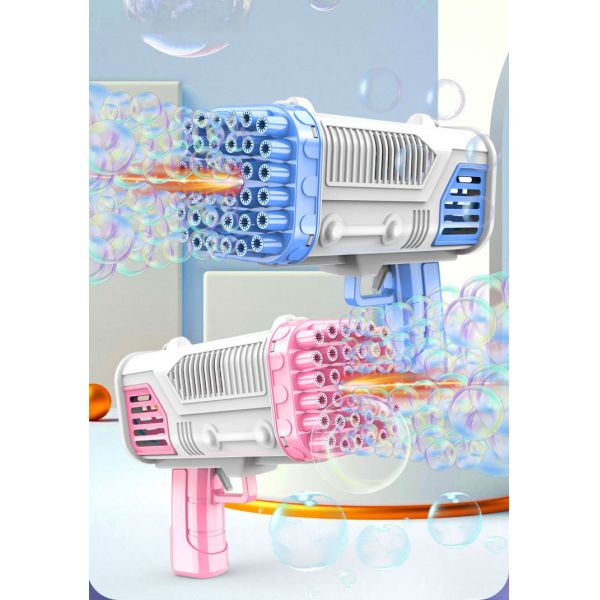 36 Hole Bubble Gun Rocket Launcher Colorful Lights for Children Age Range 2 to 4 Years