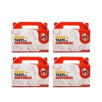 Customized printed logo eco-friendly food grade fast food fried chicken box