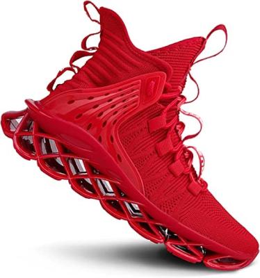 Red PVC Rubber Breathable School High Ankle Basketball Shoes OEM