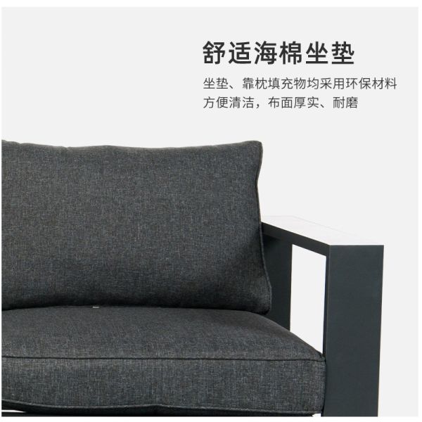 Modern Style Metal Sofa Set with Customizable Options Retail Shops' Must-Have