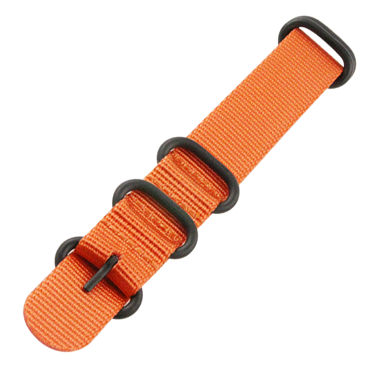 Military-style Nylon Watch Strap · 18-24mm