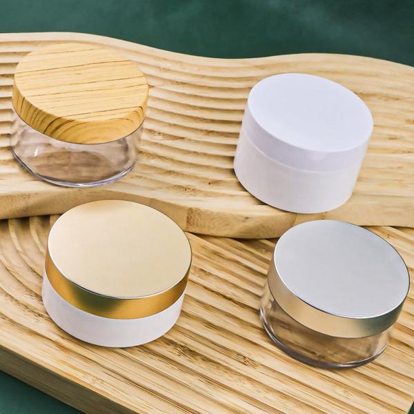 Luxury Plastic Cream Jars Cream Cosmetic 100 Ml Plastic Jars With Lids