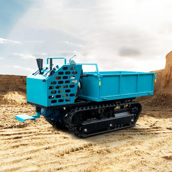 2 Ton Crawler Dumper Truck With Strong Traction For Deep Overturning And Load Bearing