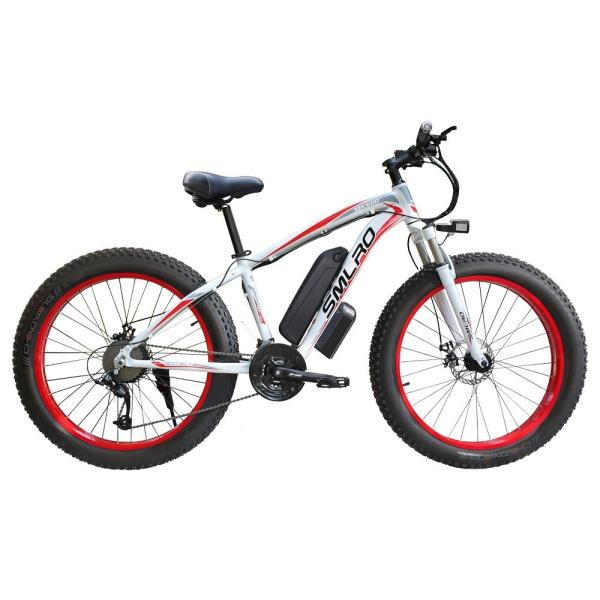 1000W Motor 13AH Lithium Battery Electric Bike SMLRO XDC600 26x4.0 inch Fat Tire E-Bike