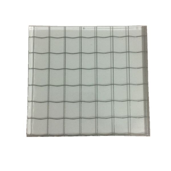 Direct Sale 5-8mm Diamond Grid Wire Laminated Glass, Shatterproof & Impact Resistant