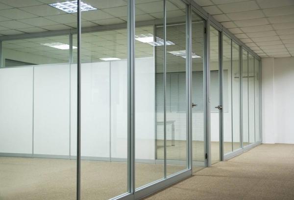 Custom Waterproof Aluminum Glass Office Partitions With Clear / Frosted Glass
