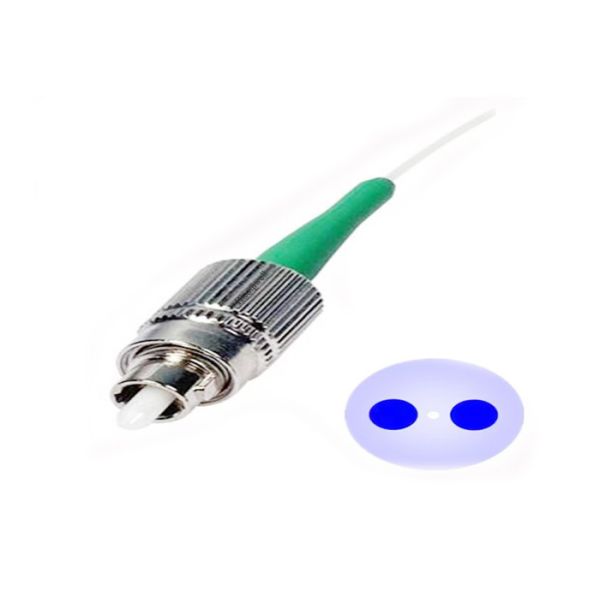 高バイブリゲント (hi-bi) 繊維 1310 nm SM FC/APC 偏振 維持 繊維 ジャンパー 豚尾 0.9 スリーブ FC 繊維