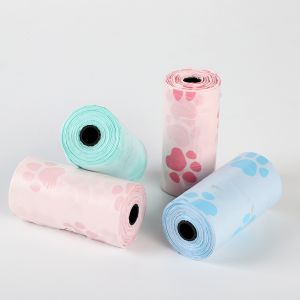 Heavy Duty Custom Degradable Dog Poop Bags Thick Leak Proof Tear Resistant Pet Waste Bags
