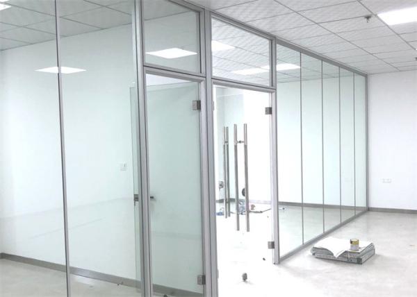80mm Thickness Office Glass Partition Walls Tempered Glass Divider