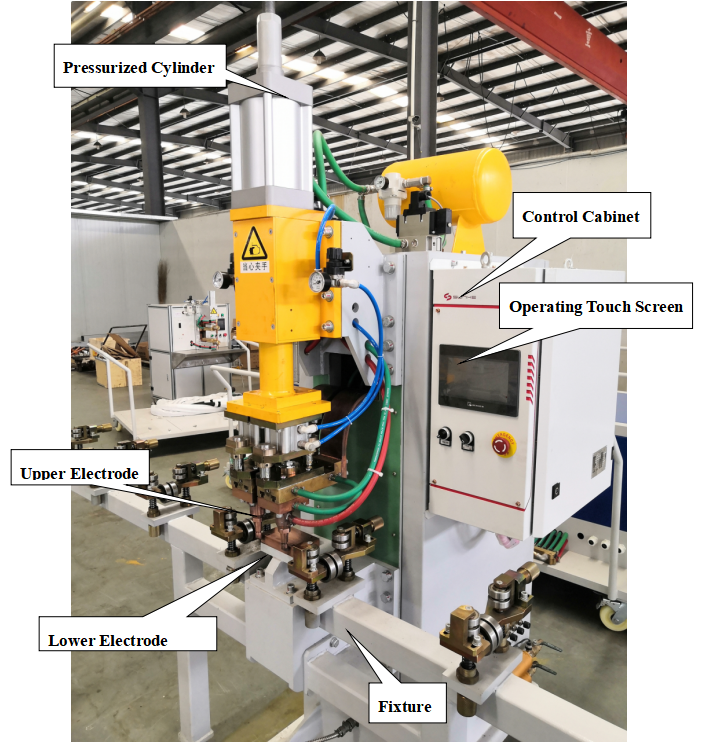 Сварочное оборудование пятна сопротивления CE, сварочный аппарат пятна ячеистой сети 18mm