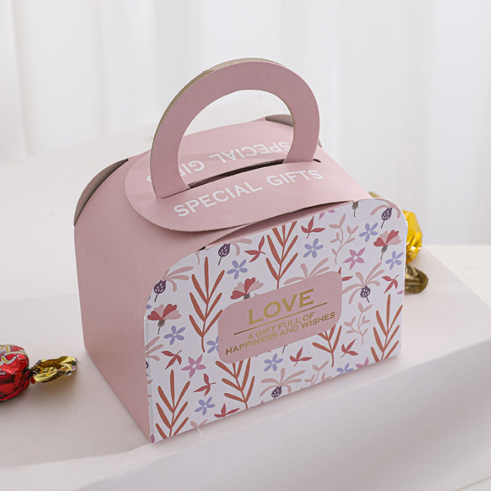 Hand - Held Creative Party Gift Packaging Box For Wedding Candy Baking Food Pastry
