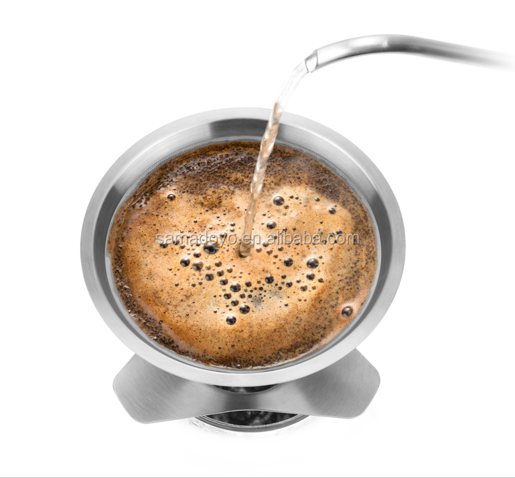 Convenient and Durable 600ml Heat Resistant Glass Pour Over Coffee Maker with Filter