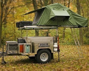 UV 50+ Roof Rack Camping Tent , Jeep Roof Mounted Tent Fashionable Design